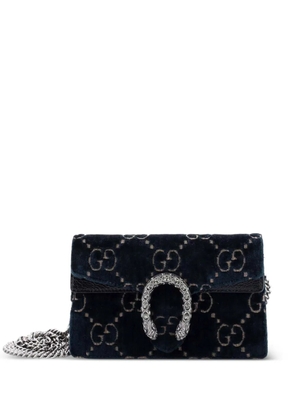 Gucci Pre-Owned Dionysus Bag GG Velvet Super Mini crossbody bag - Blue