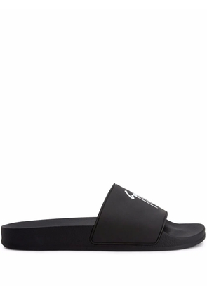 Giuseppe Zanotti Brett signature slides - Black