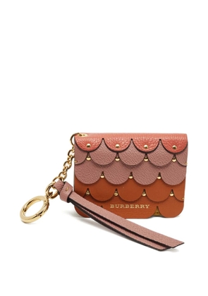 Burberry Pre-Owned Camberwell scales leather card-case charm - Brown
