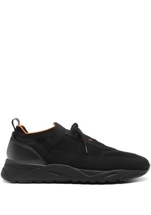 Santoni stretch knit sneakers - Black