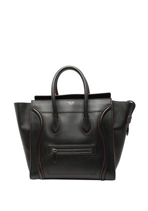 Celine Pre-Owned 2012 Mini Bicolor Smooth Calfskin Luggage tote bag - Black