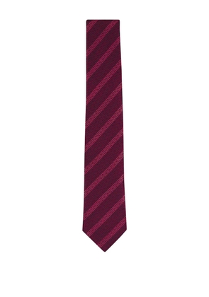 Brunello Cucinelli striped silk tie - Red