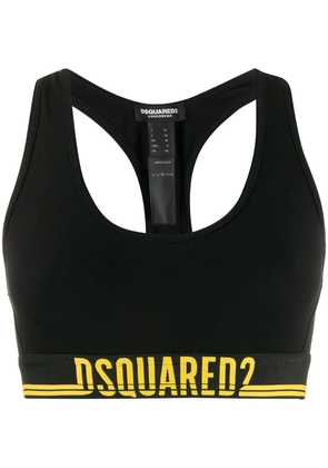 DSQUARED2 neon sports bra - Black