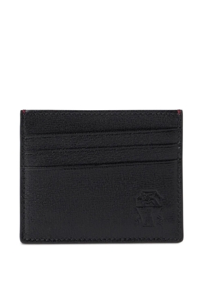 Brunello Cucinelli leather cardholder - Black