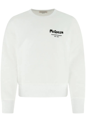 Alexander McQueen logo-printed sweatshirt - White