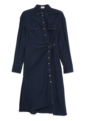 Sonia Rykiel cotton flannel midi dress - Blue