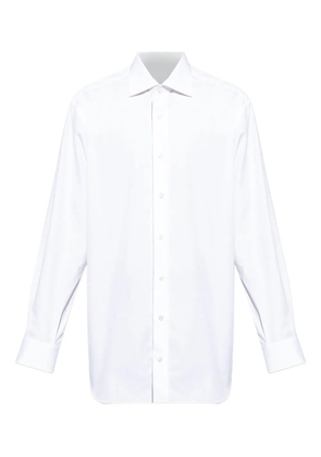 Brioni long-sleeve button-down shirt - White