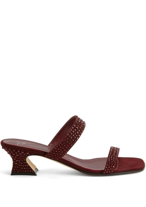 Giuseppe Zanotti Aude Strass 45mm rhinestone sandals - Red