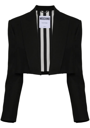 Moschino open-front cropped blazer - Black