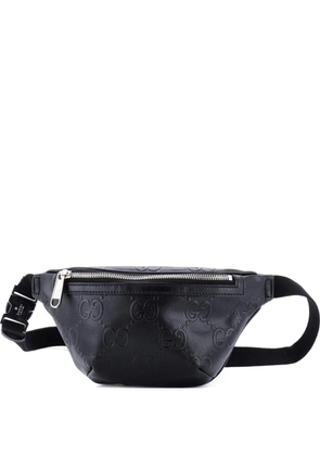 Gucci Pre-Owned GG Embossed Perforated Leather Small belt bag - Black