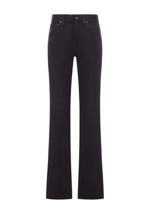 Saint Laurent logo-patch jeans - Black