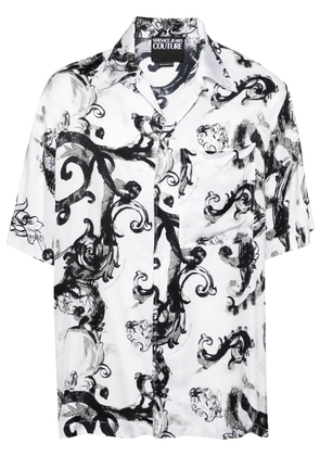 Versace Jeans Couture Barocco-print short-sleeve shirt - White