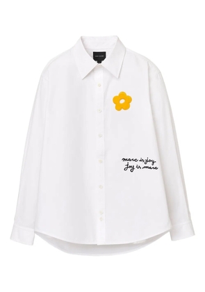 Marc Jacobs flower-patch cotton shirt - White