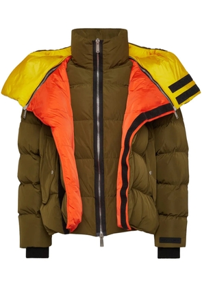 DSQUARED2 layered quilted jacket - Green