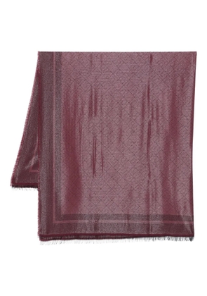 Elisabetta Franchi pattern-jacquard scarf - Red