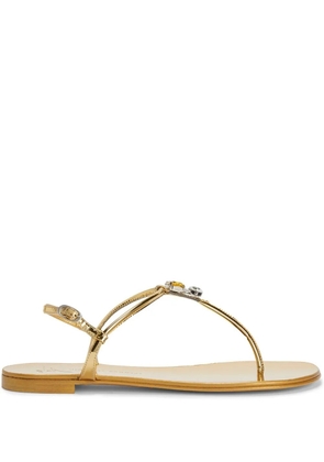 Giuseppe Zanotti Alphonsine thong sandals - Gold