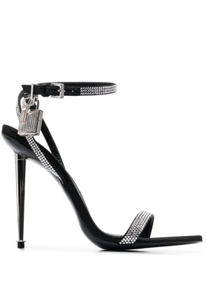 TOM FORD crystal-embellished 120mm sandals - Black