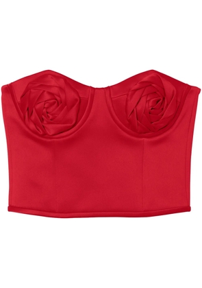 Marc Jacobs The Duchess Satin Rose corset - Red
