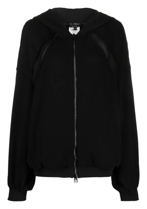 TOM FORD panelled zip-up hoodie - Black