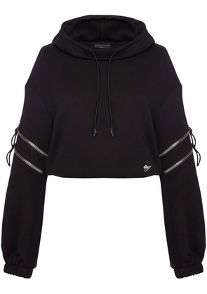 Giuseppe Zanotti Chasma zip-sleeve hoodie - Black