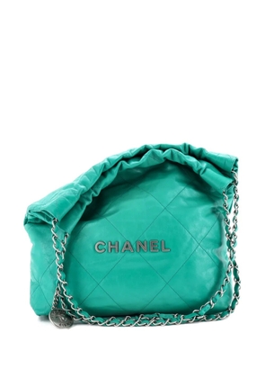 CHANEL Pre-Owned 22 Chain Quilted Calfskin Small hobo bag - Green