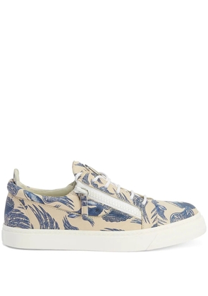 Giuseppe Zanotti Frankie double-zip low-top sneakers - Neutrals