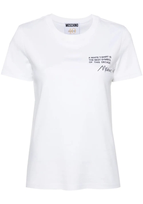 Moschino logo-print organic cotton T-shirt - White