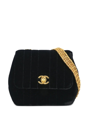 CHANEL Pre-Owned 1994-1996 Mademoiselle-quilting shoulder bag - Black
