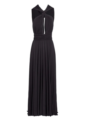 Giambattista Valli Laced knot-detail maxi dress - Black