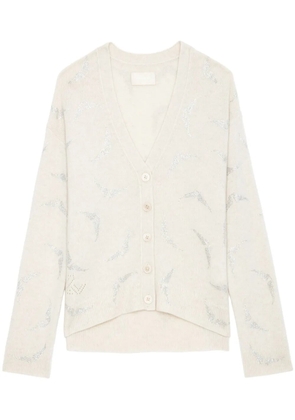 Zadig&Voltaire Mirka Strass Wings cardigan - Neutrals