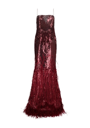 Retrofete Odessa sequin-embellished maxi dress - Red