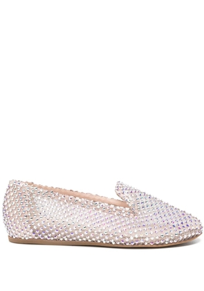Le Silla Gilda crystal-embellished slippers - Neutrals