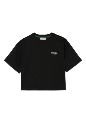 Lacoste logo-patch T-shirt - Black