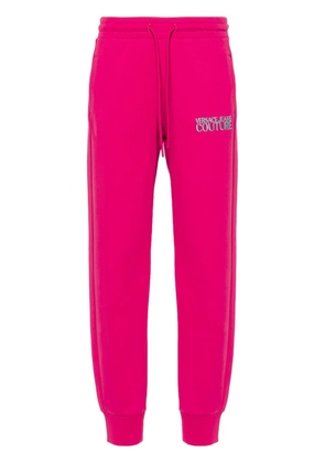 Versace Jeans Couture embroidered-logo track pants - Pink