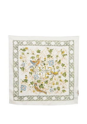 Tory Burch silk bird neckerchief - Neutrals
