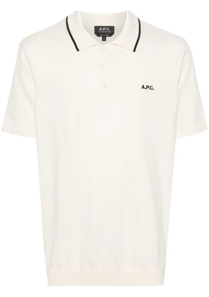 A.P.C. Flynn cotton polo shirt - Neutrals