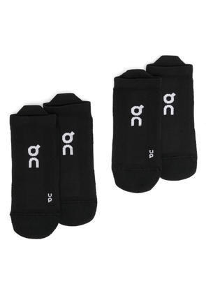 On Running low core run socks (set of two) - Black