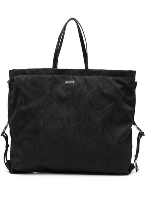 Versace Neo Nylon jacquard tote bag - Black