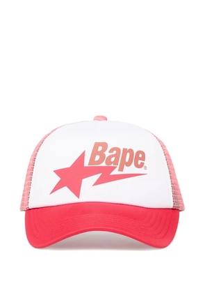 A BATHING APE® logo-print hat - White