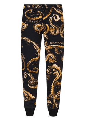 Versace Jeans Couture logo print track pants - Black
