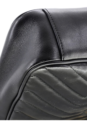 Gucci Pre-Owned GG Marmont Flap Bag Matelasse Leather Medium shoulder bag - Black