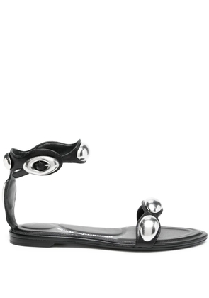 Alexander Wang dome leather sandals - Black