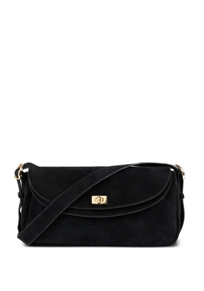 SANDRO Le Mambo suede shoulder bag - Black