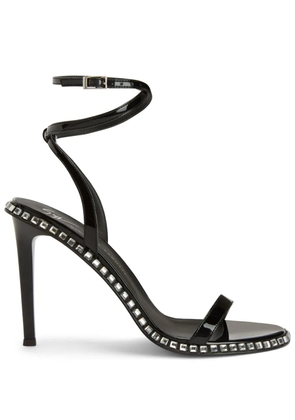 Giuseppe Zanotti Bellatriks 105mm leather sandals - Black