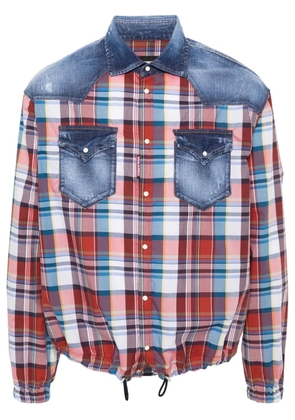 DSQUARED2 panelled cotton shirt - Blue