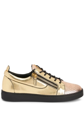 Giuseppe Zanotti Frankie double-zip low-top sneakers - Multicolour