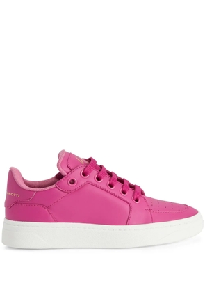 Giuseppe Zanotti calf-leather lace-up sneakers - Pink