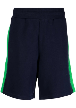 Moschino logo-print track shorts - Blue