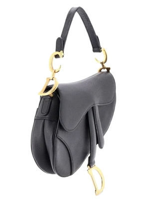 Christian Dior Pre-Owned Saddle Handbag Leather Mini shoulder bag - Black