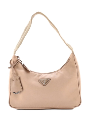 Prada Pre-Owned Re-Edition 2000 Tessuto Mini hobo bag - Neutrals